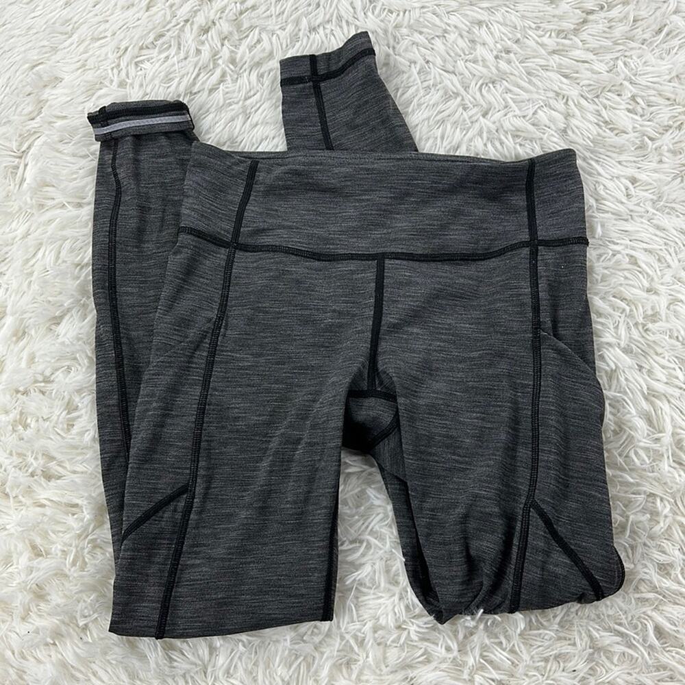 Lululemon Speed Tight Heathered Black
